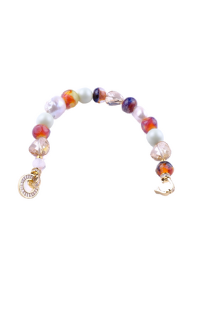 High end armbånd af swarovksi perler, krystaller og ferskvands perler med eksklusive håndlavede glas perler 