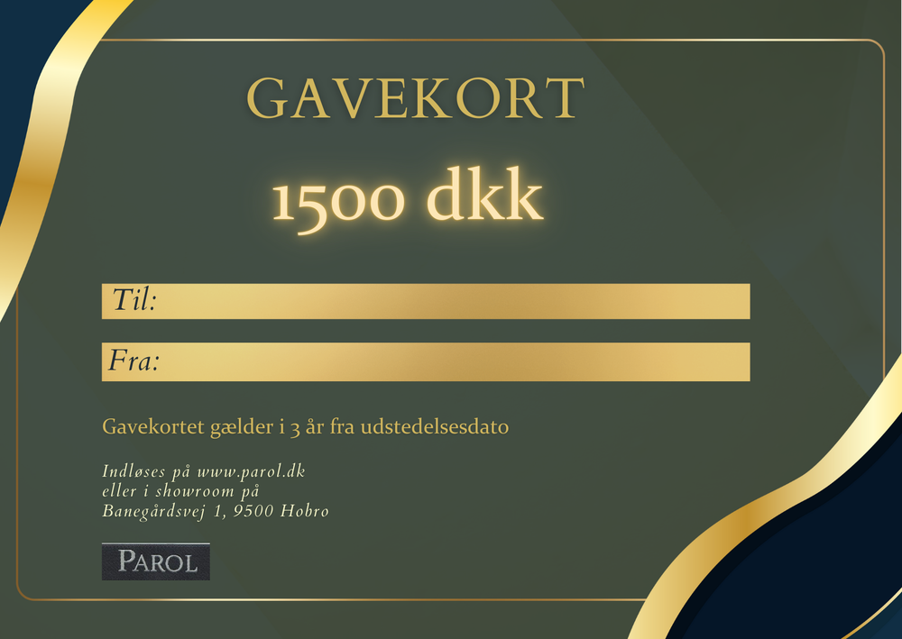 PAROL gavekort 1500 dkk