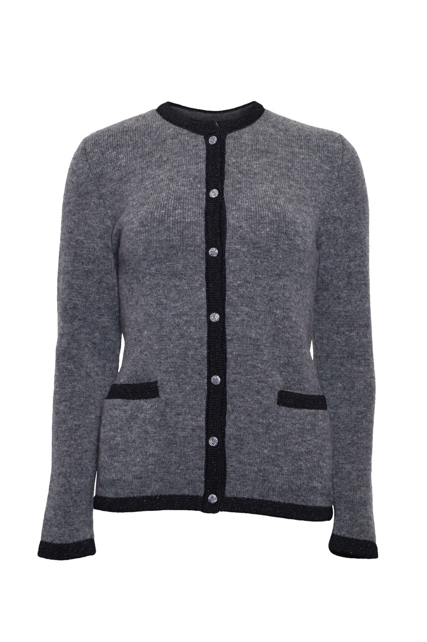 KLASSISK STRIK CARDIGAN nordic grå