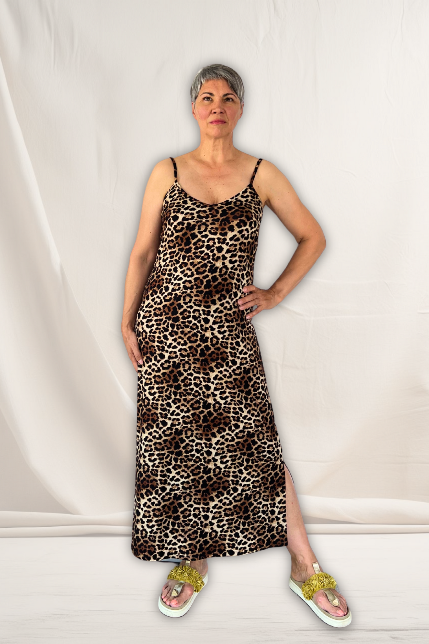 ZERA BAMBUS STROPKJOLE leopard